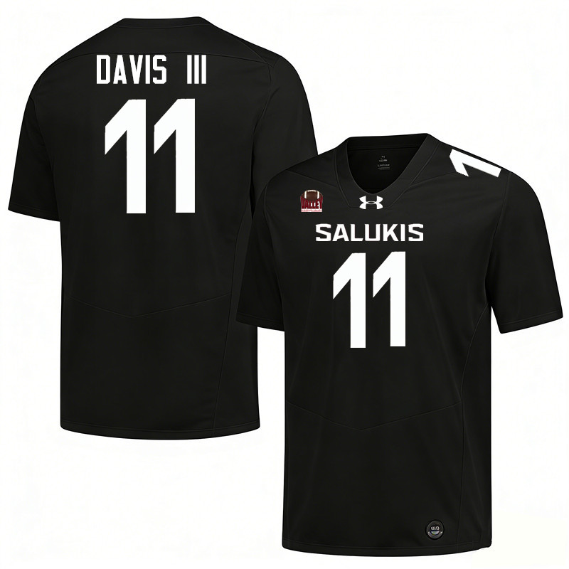 Southern Illinois Salukis #11 Vinson Davis III College Football Jerseys,Uniforms-Black